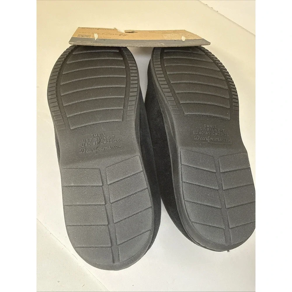 Dearfoams Memory Foam‎ Slipper Size Men's 7-8